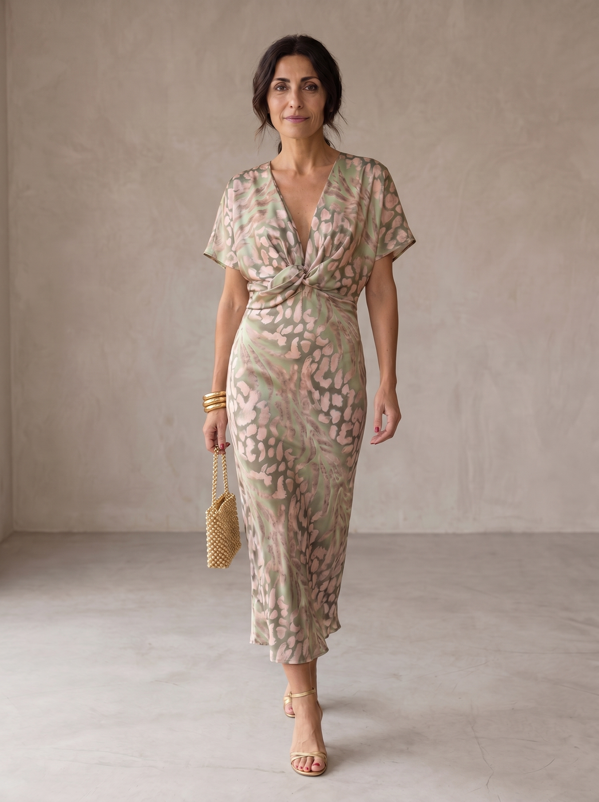 Antonella | Vestido elegante en tejido ligero y fluido